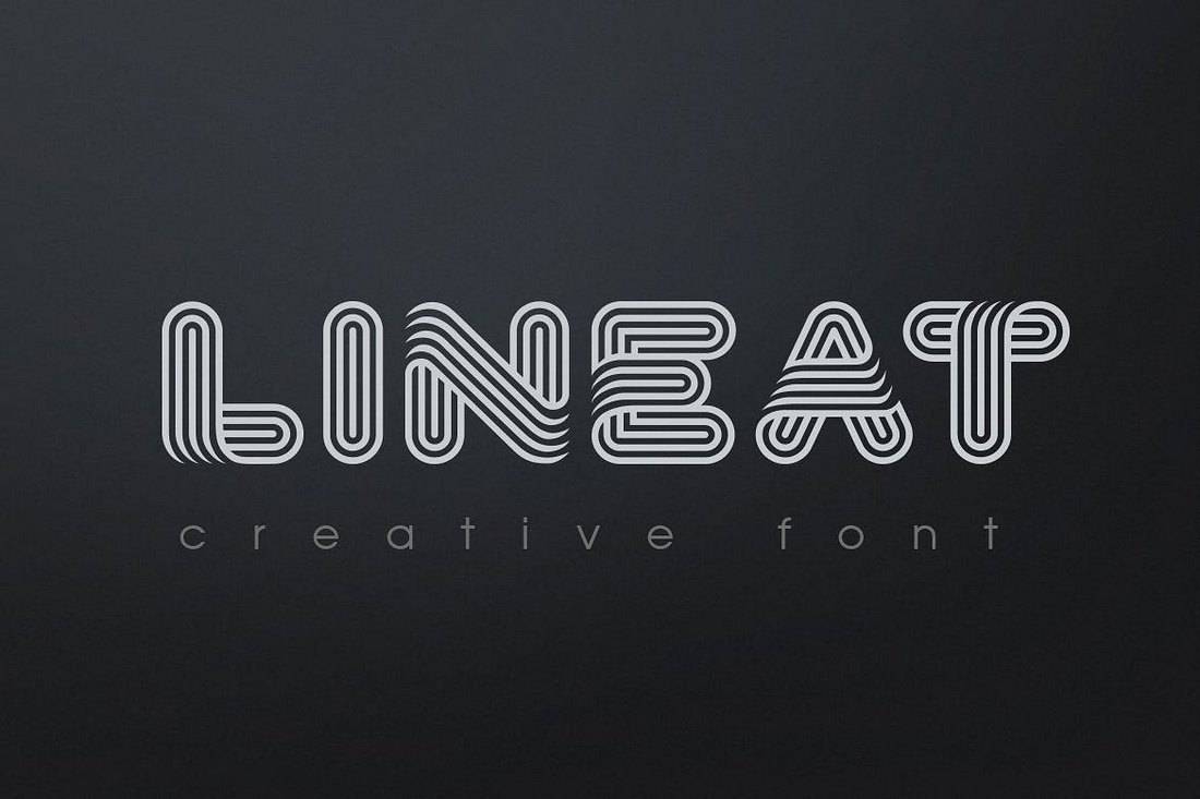 Lineat - Creative Font For Signs