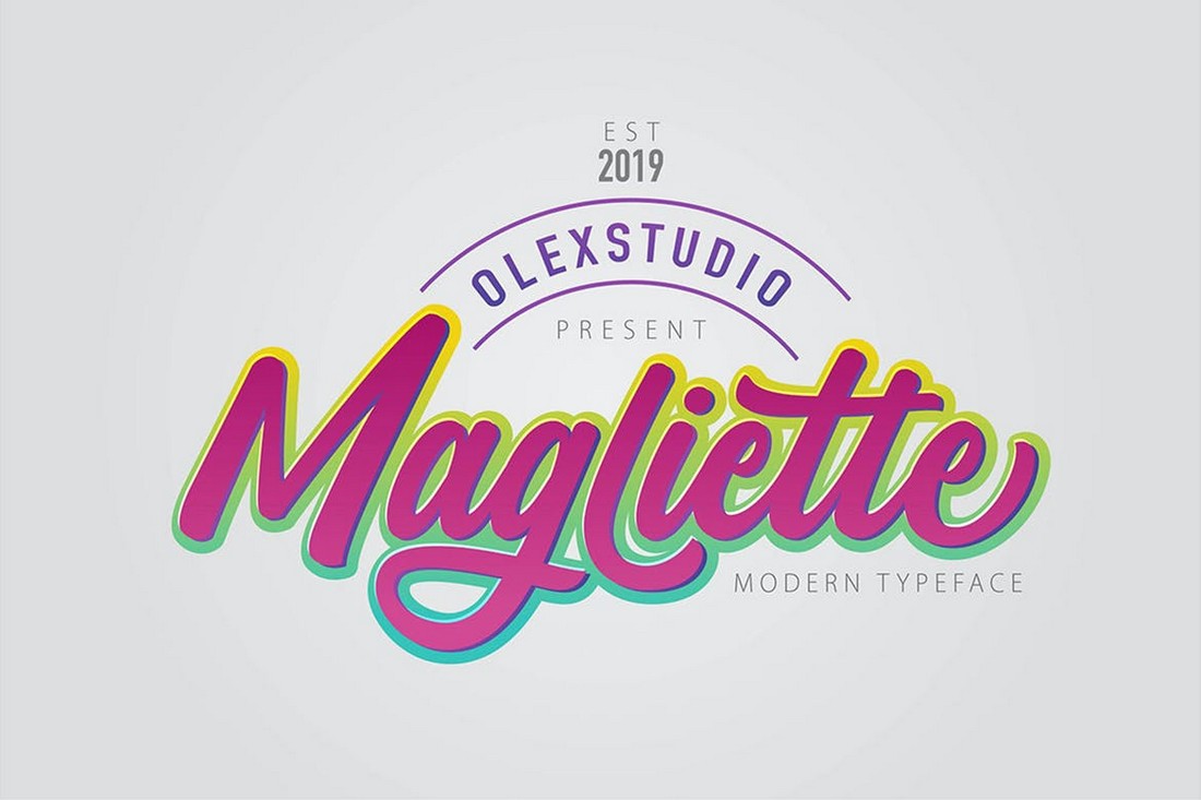 MAGLIETTE - Script Retro Font