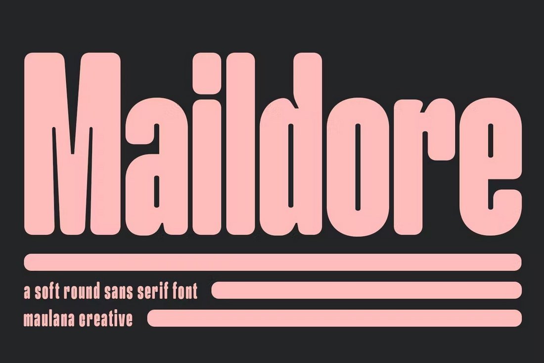 Maildore - Soft Round Sans Serif Font