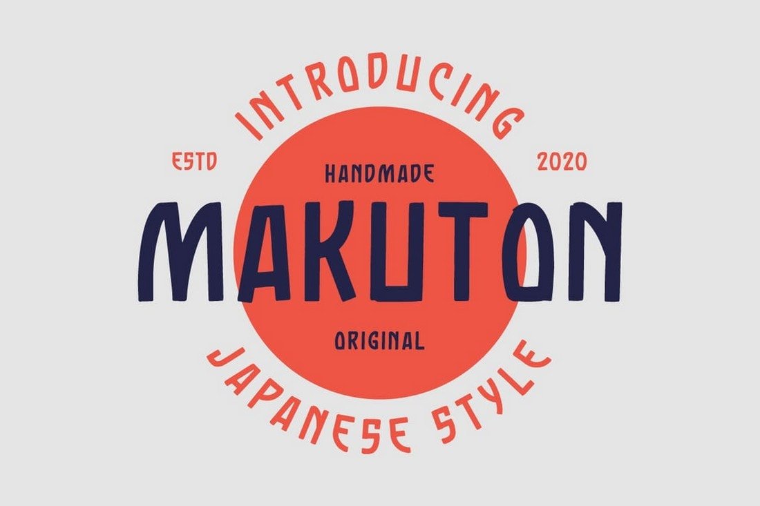 Makuton - Japanese-Style Vintage Font