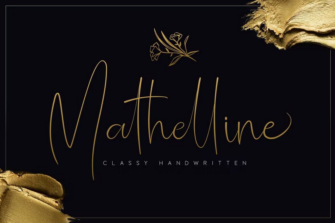 Mathelline - Classy Handwritten Font