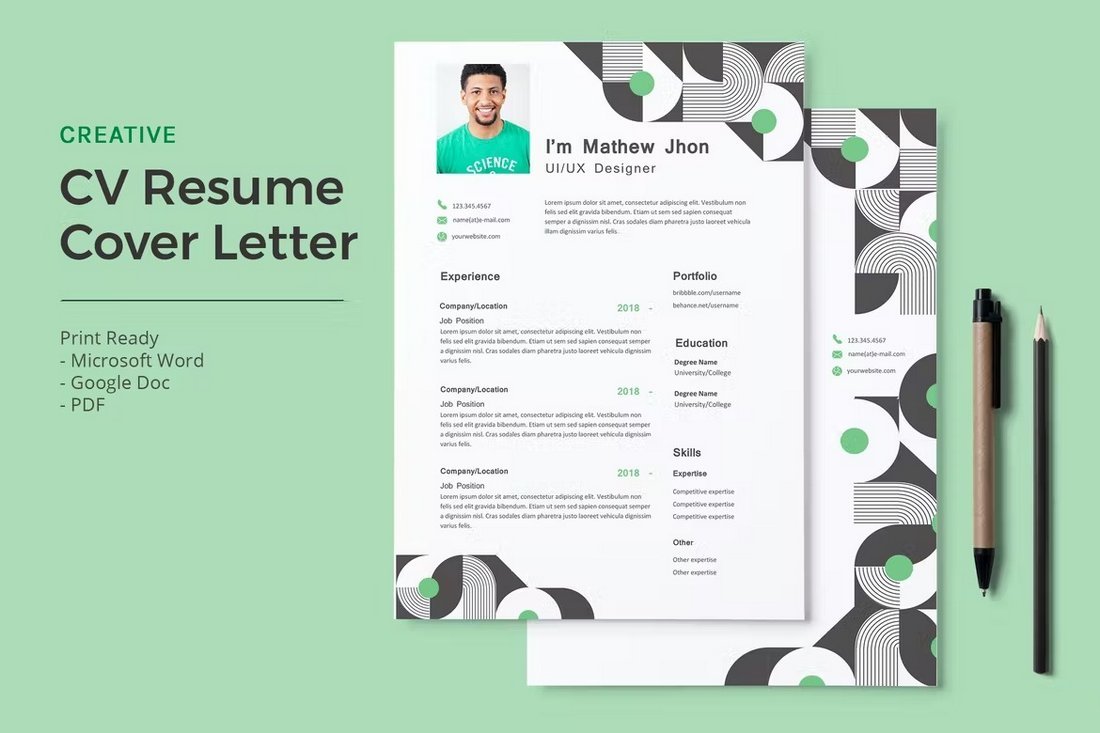 Mathew - Google Docs CV Template