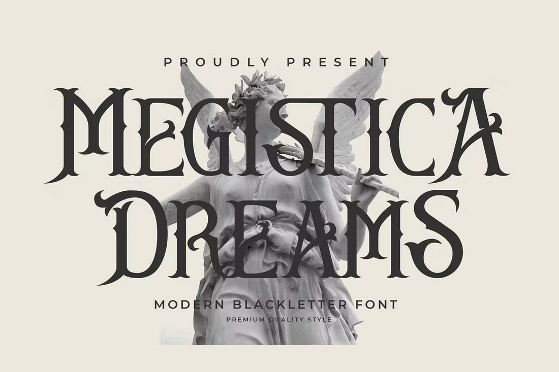 Megistica Dreams - Creative Old English Font