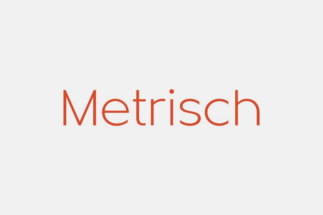 Metrisch - Simple Business Font