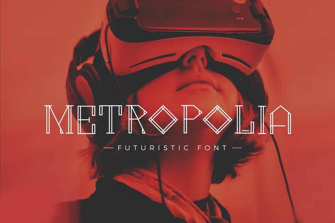 Metropolia - Cyberpunk-Style Futuristic Font