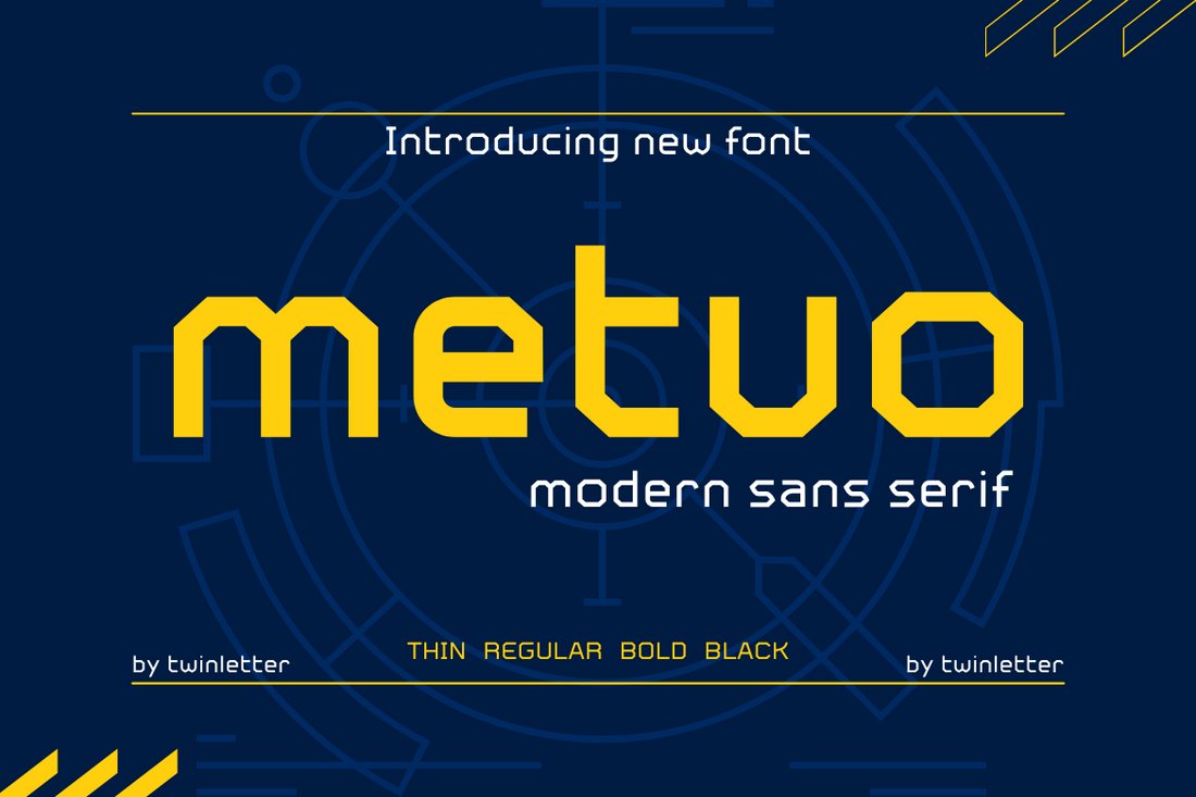 Metuo - Free Cyberpunk Font