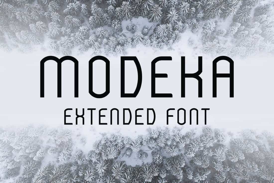 Modeka - Minimal Extended Font