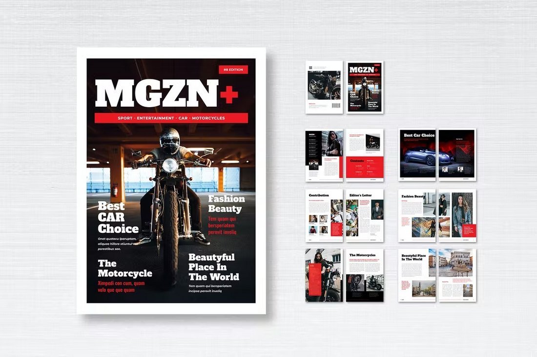 Modern InDesign Magazine Template