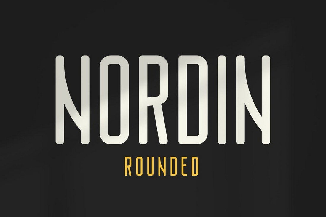 Nordin Rounded - Condensed Sans Font