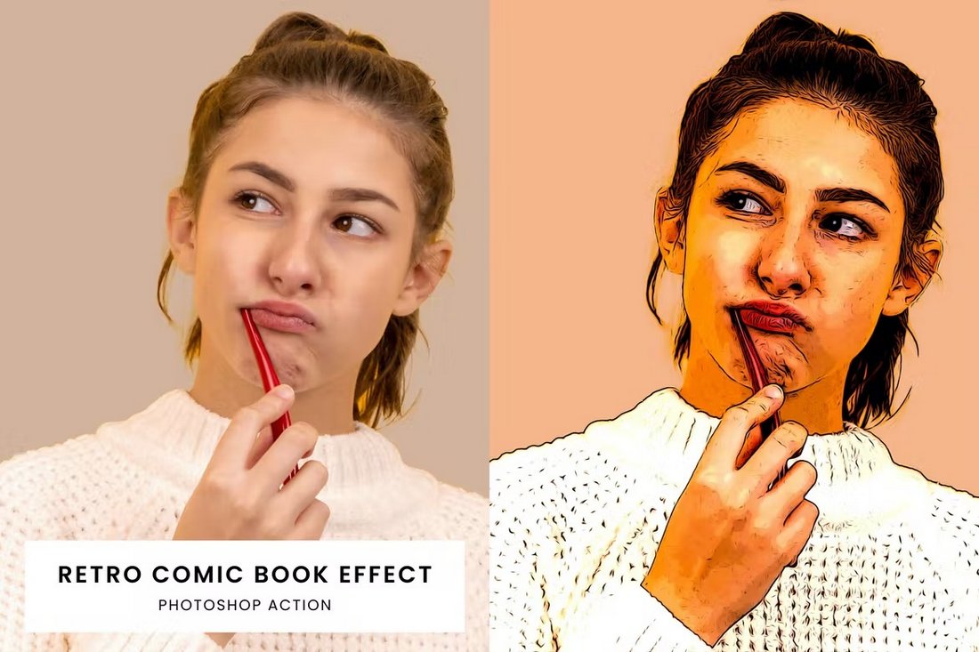 Photoshop Comic Book Effect & Action