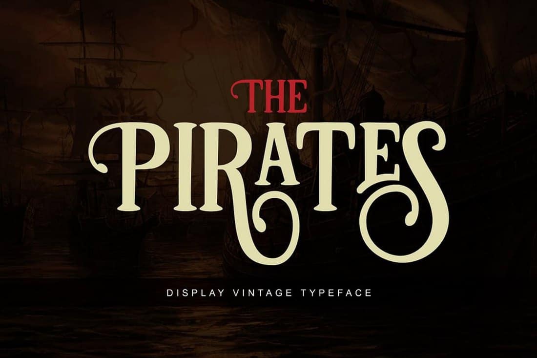 Pirates - Vintage Display Font