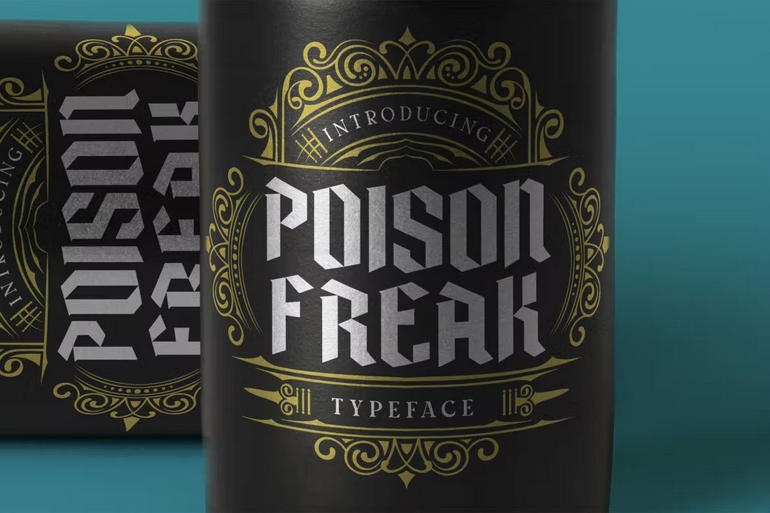 Poison Freak - Gothic Style Old English Font