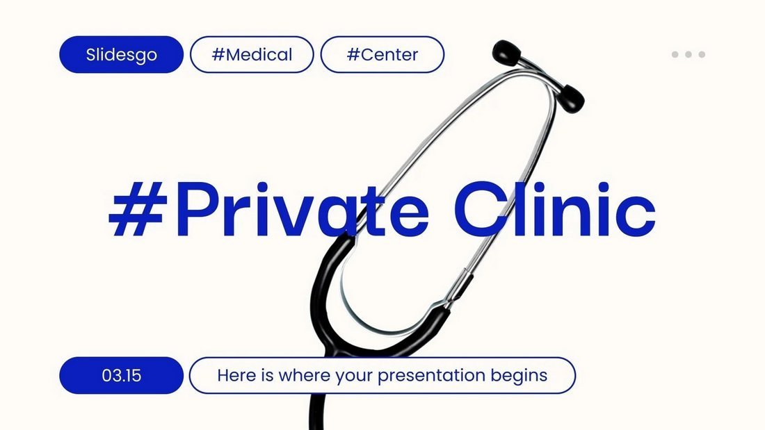Private Clinic - Free Medical PowerPoint Template