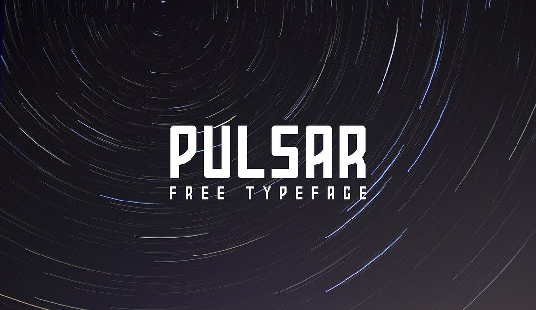 Pulsar - Free Futuristic Rounded Font