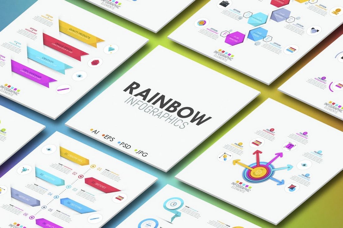 Rainbow Infographics