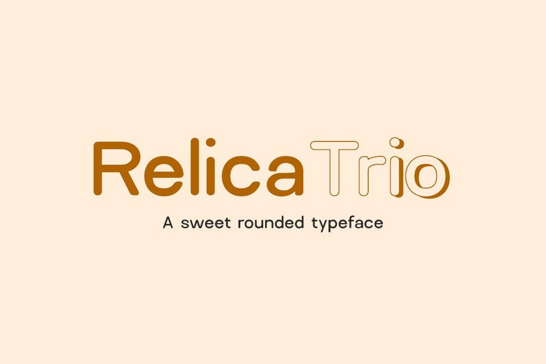 Relica Trio - Rounded Sans-Serif Font