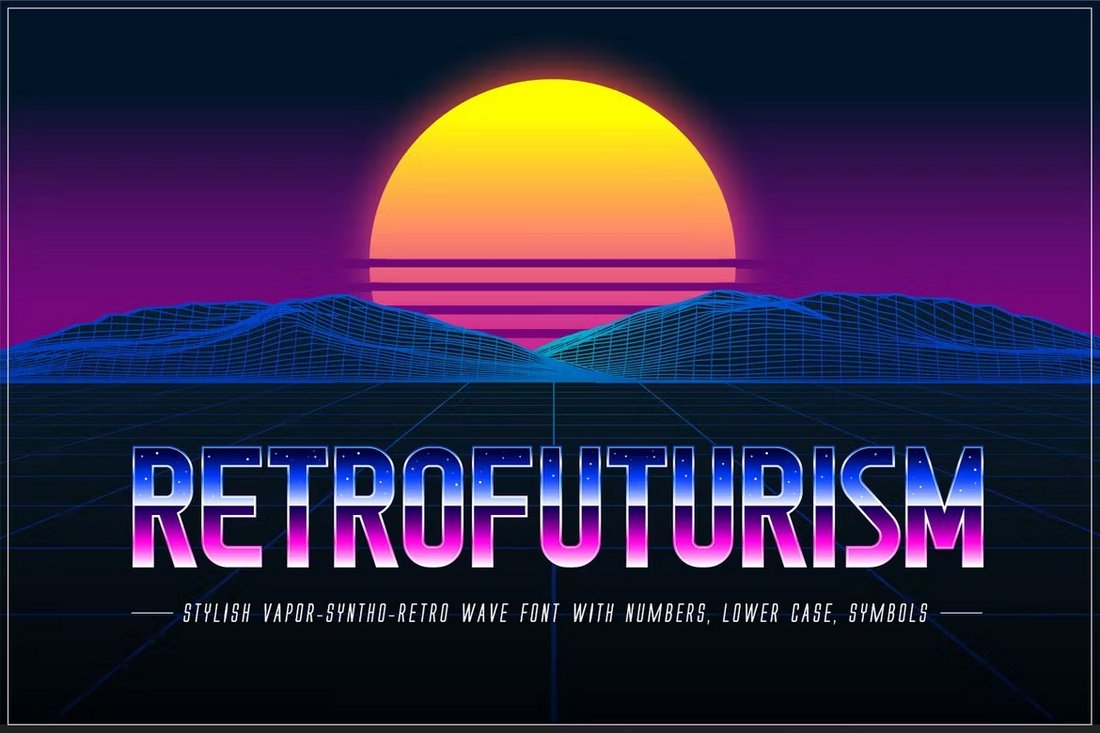 Retrofuturism - Retro Cyberpunk Font