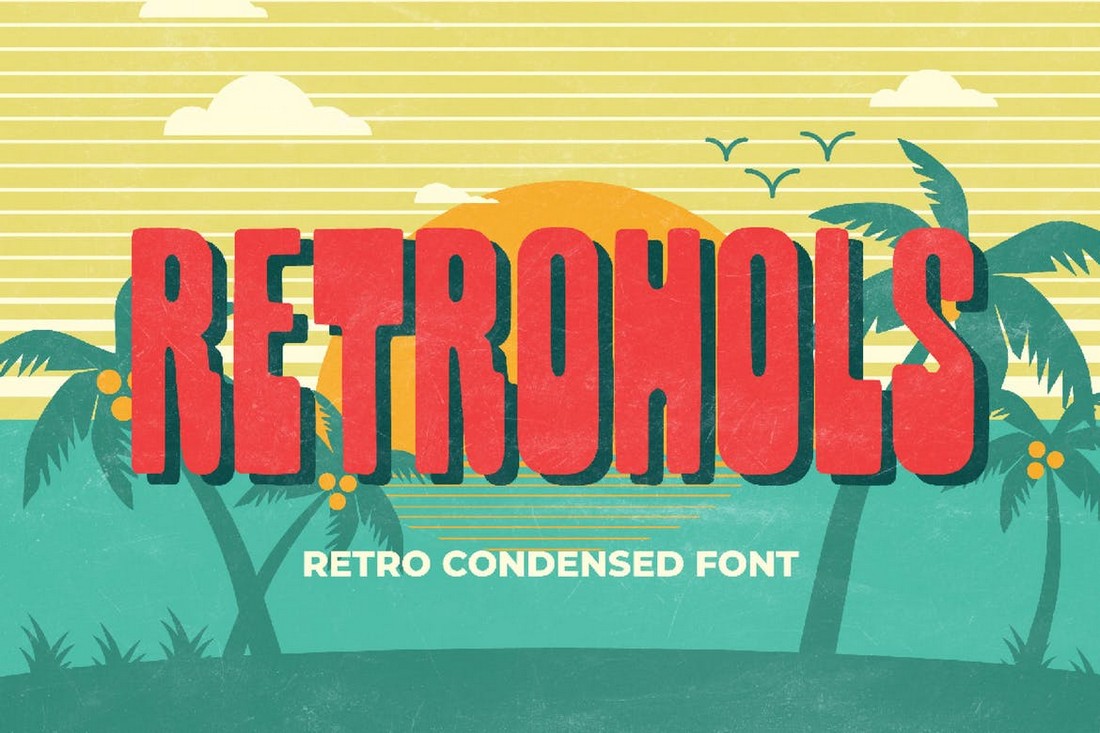 Retrohols - Retro Condensed Font