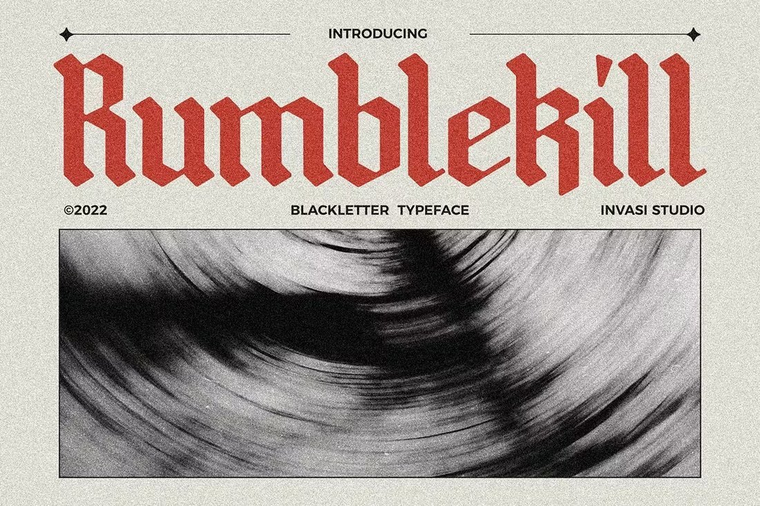 Rumblekill - Rounded Blackletter Old English Font