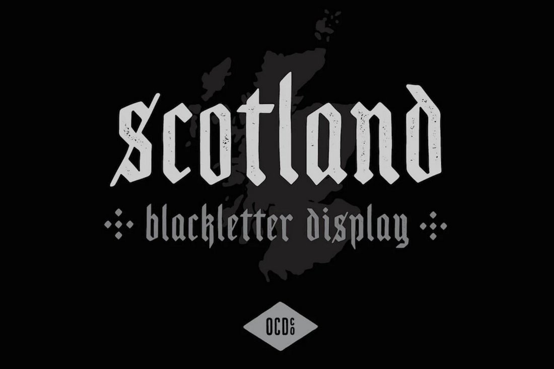 Scotland - Free Blackletter Old English Font