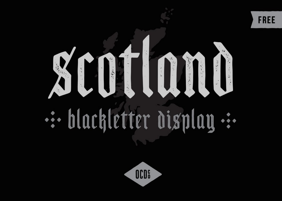 Scotland - Free Vintage Blackletter Font