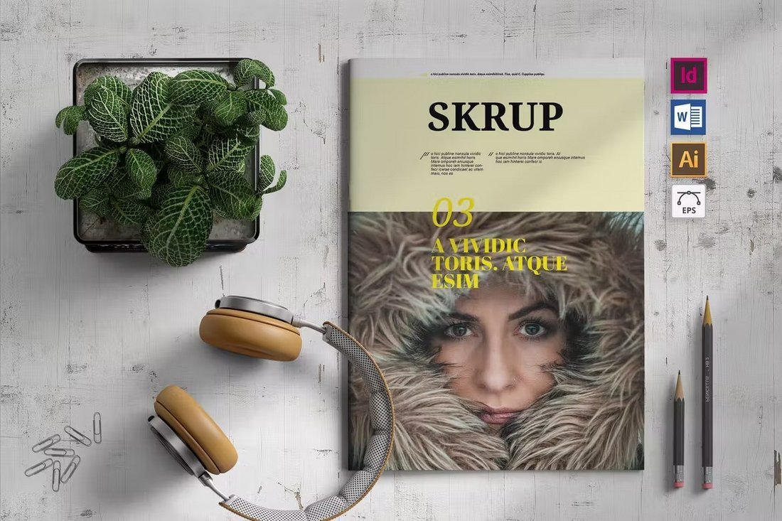 Skrup - Magazine Template Word & InDesign