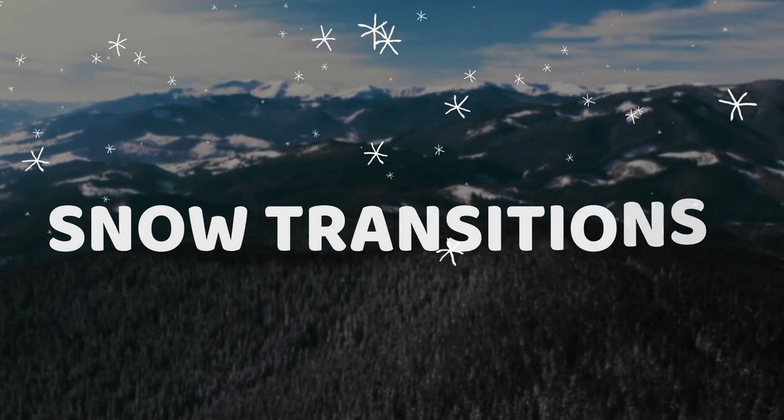 Snow Transitions & Backgrounds for DaVinci Resolve