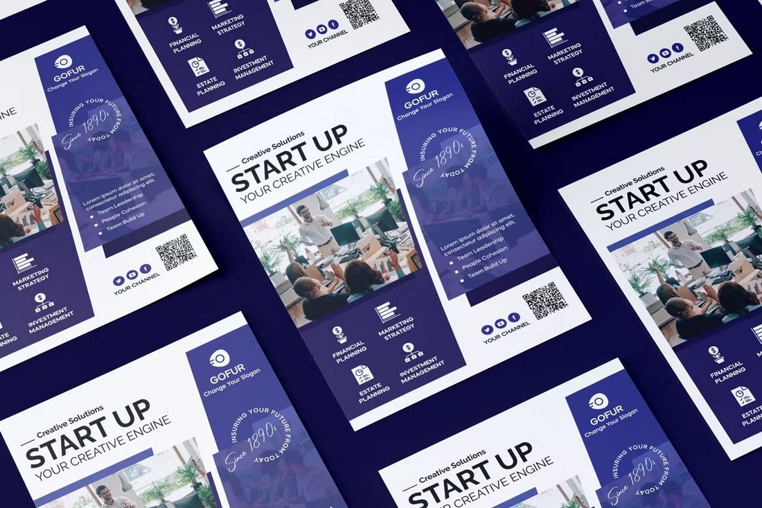 Startup Business Flyer Templates PSDs