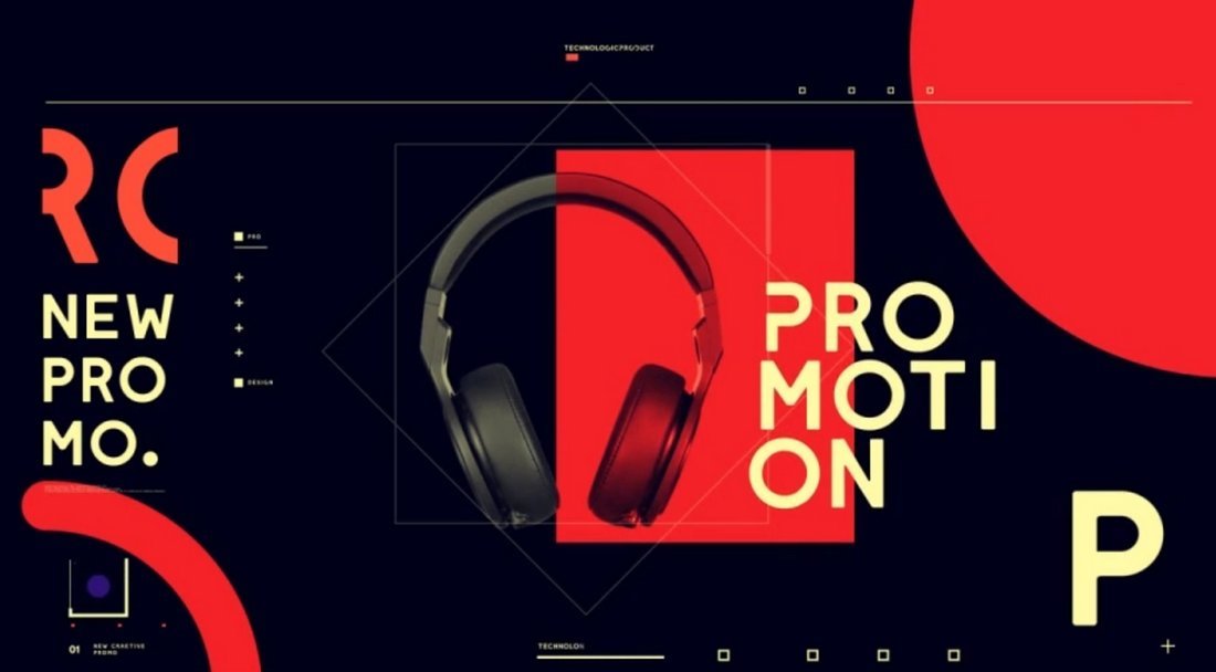 Techno Product Promo Template for After Effects
