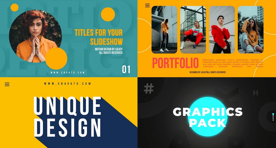 Typography Titles Text Reveal After Effects Templates