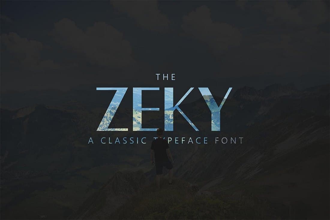 Zeky - Luxury Font For Signs