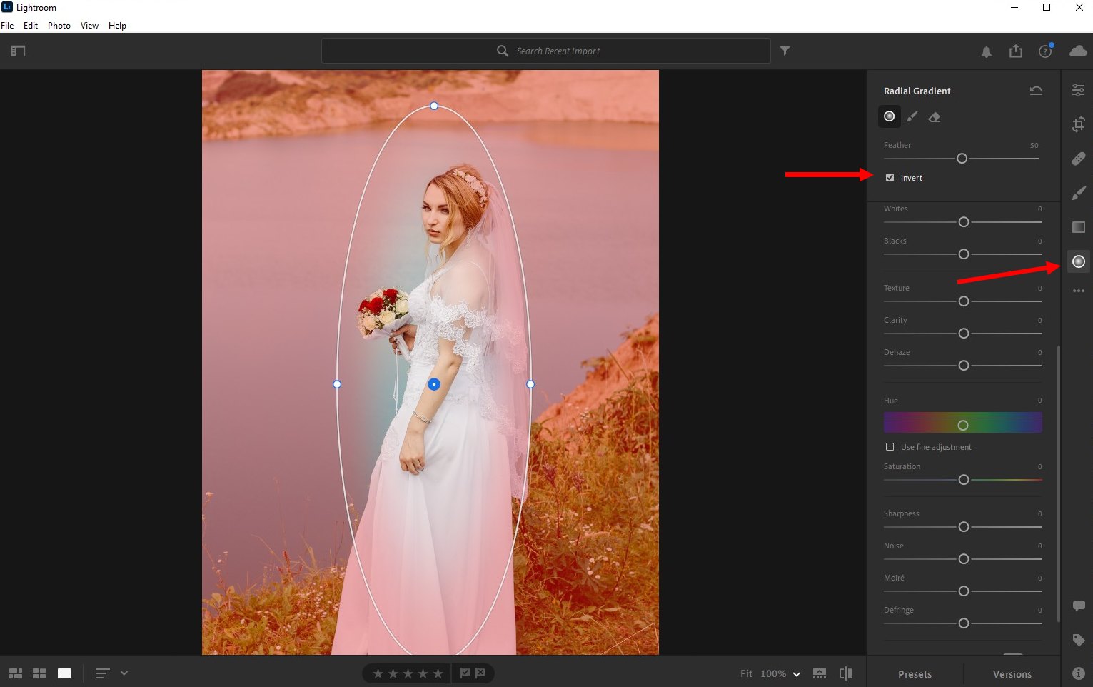 how to blur background lightroom cc - 1