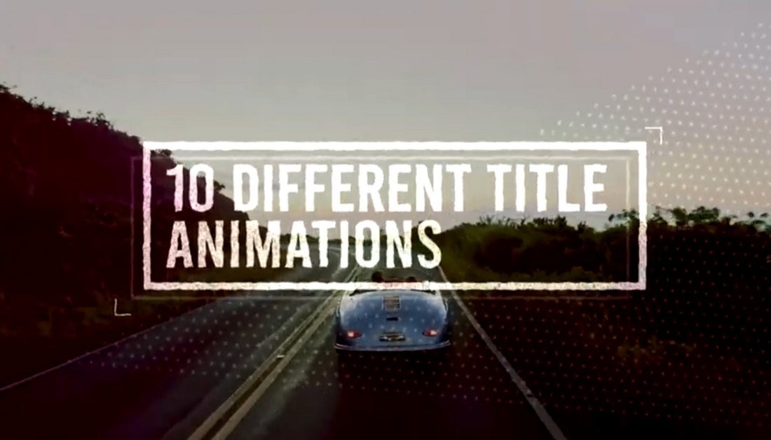 10 Free Animated Title Templates for Premiere Pro
