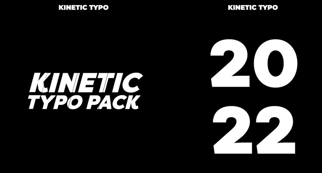 100 Kinetic Text Effects Templates FCPX