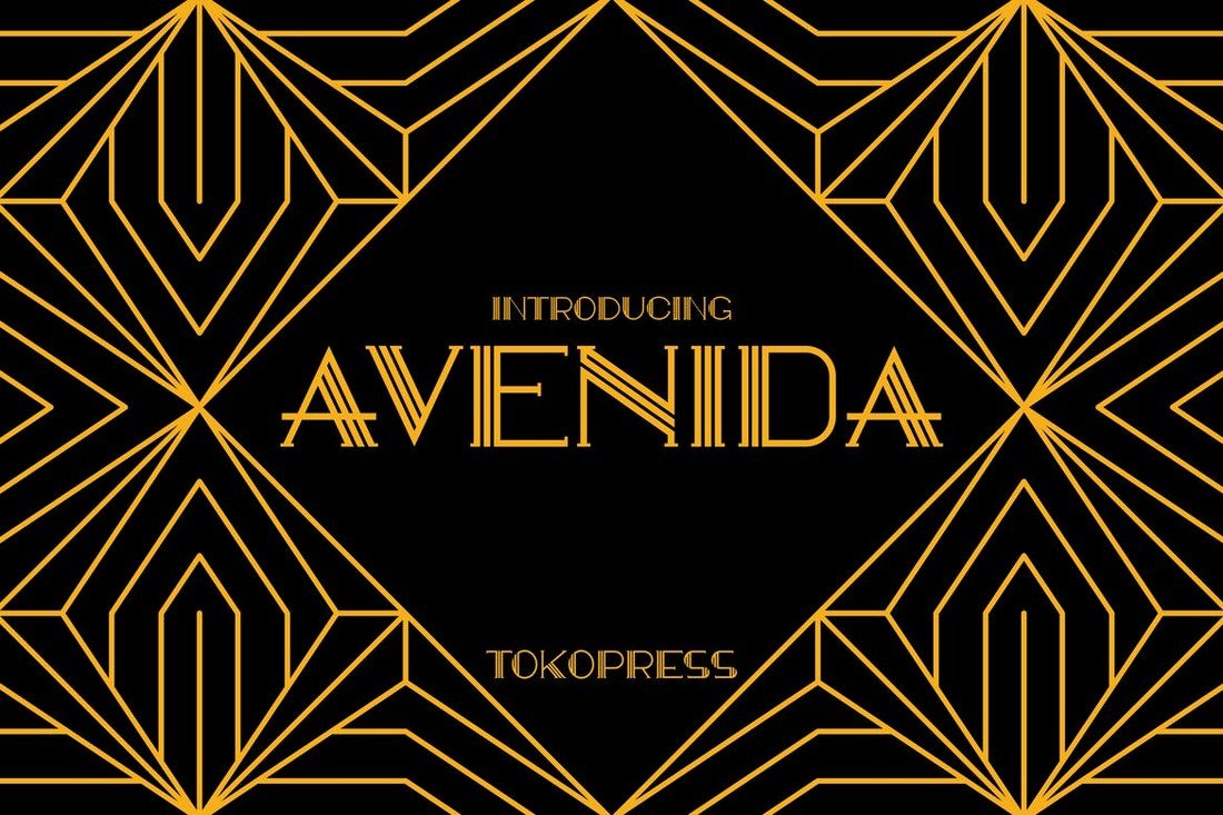 AVENIDA - Stylish Art Deco Font