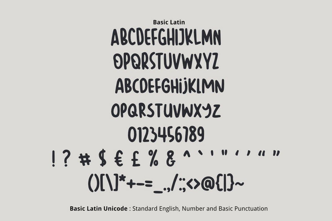 Barokah - Unique Number Font