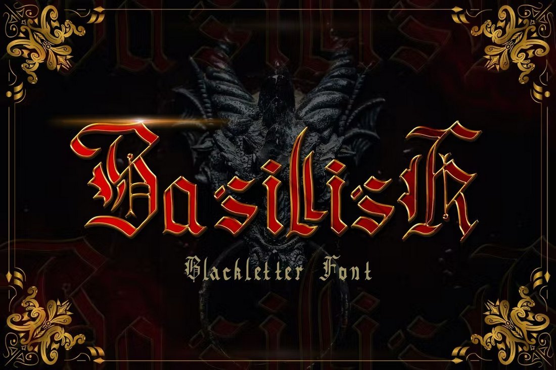 Basillisk - Metal Blackletter Font