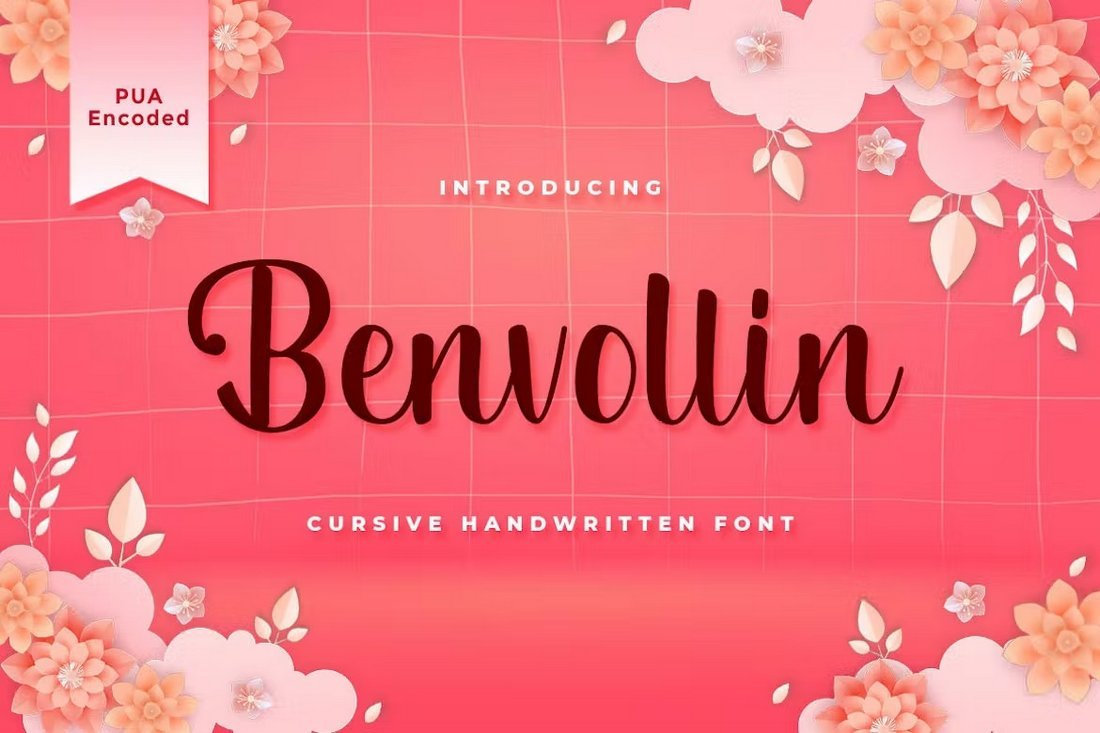 Benvollin - Cursive Handwritten Font