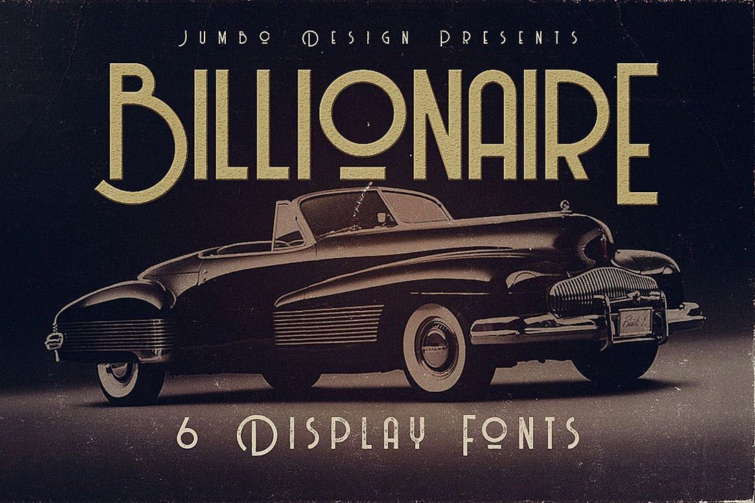 Billionaire - Art Deco Display Font