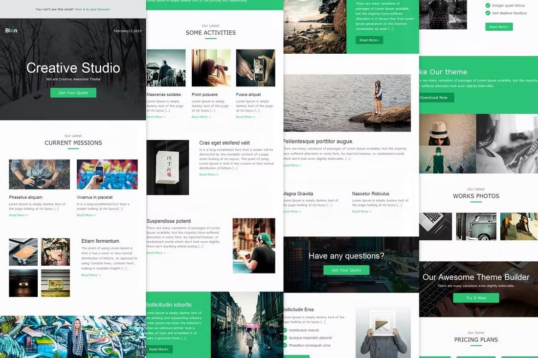 Bion - Creative Studio Business Email Template