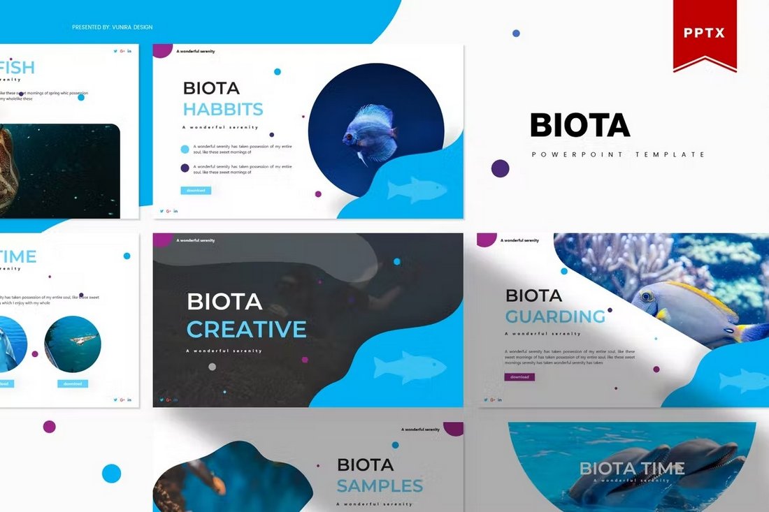 Biota - Science & Technology Powerpoint Template