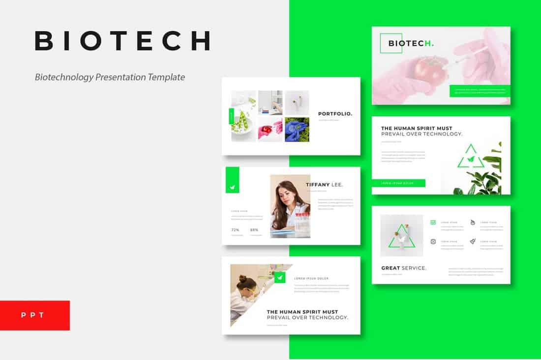 Biotech - Science & Technology Powerpoint Template