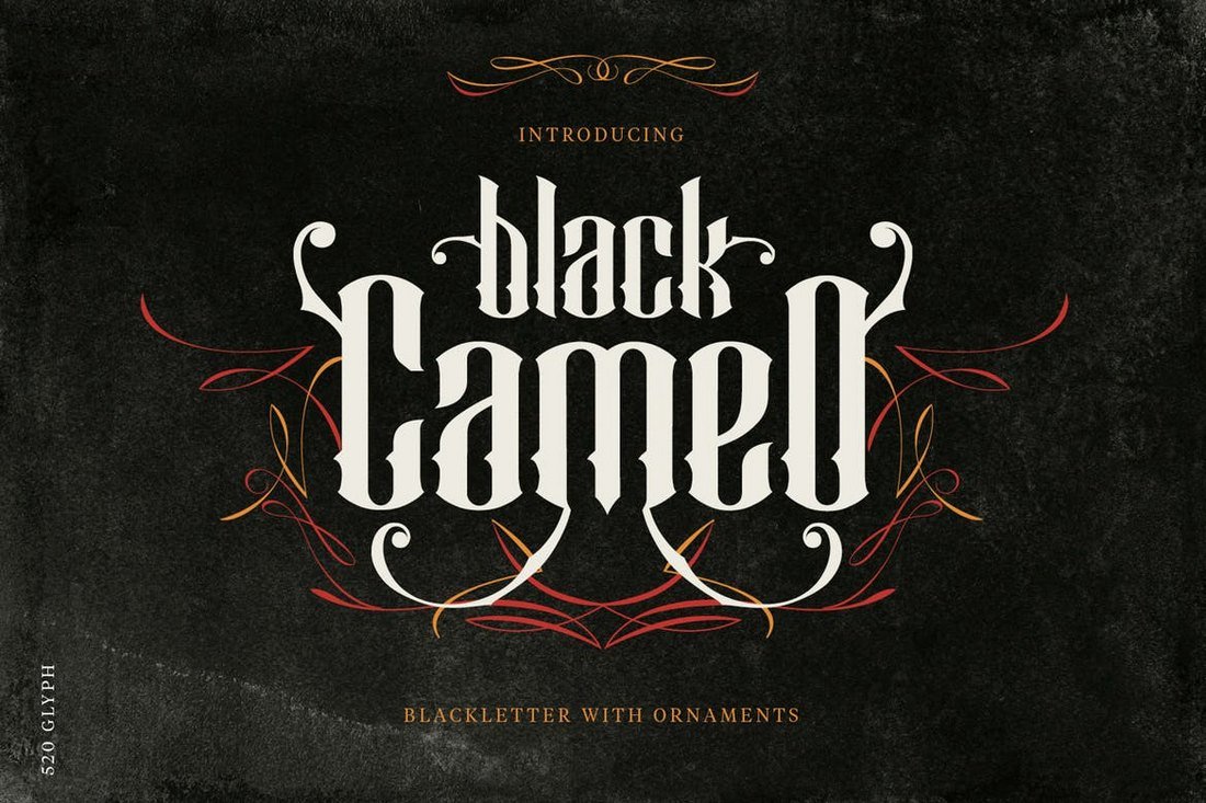 Black Cameo - Stylish Blackletter Font