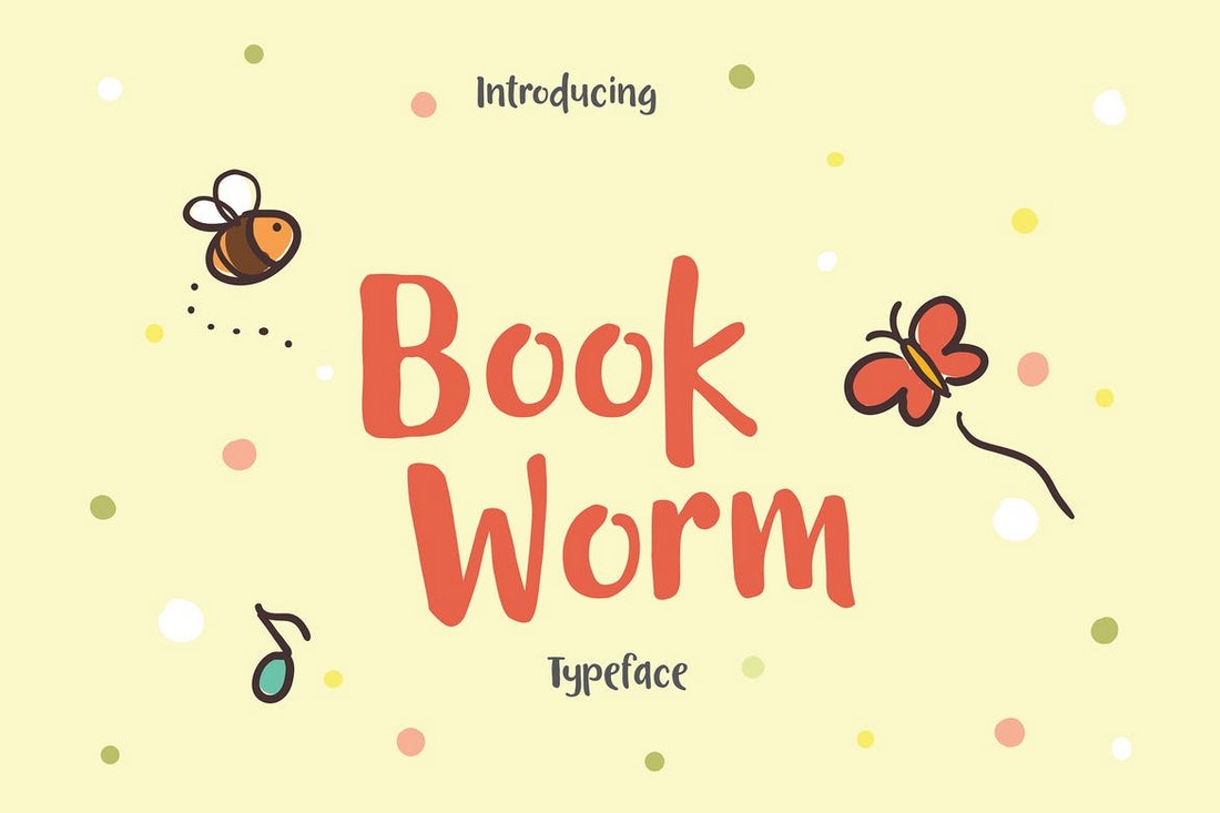 Book Worm - Simple & Friendly Font