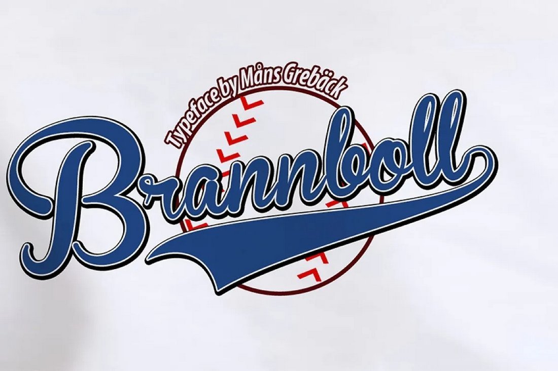 Brannboll - Free Baseball Font
