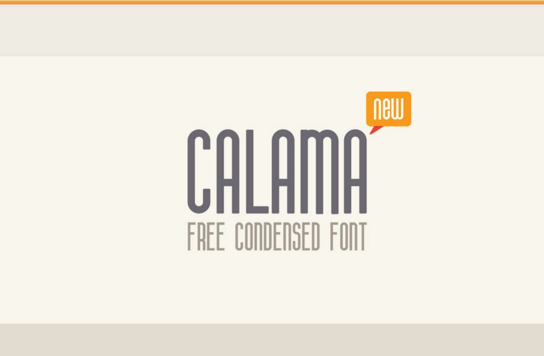 Calama - Free Condensed Font