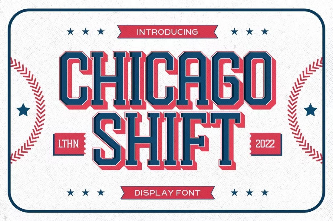 Chicago Shift - Baseball Font