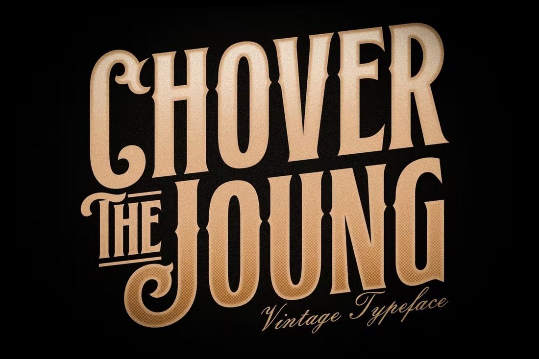 Chover The Joung - Creative Blackletter Font