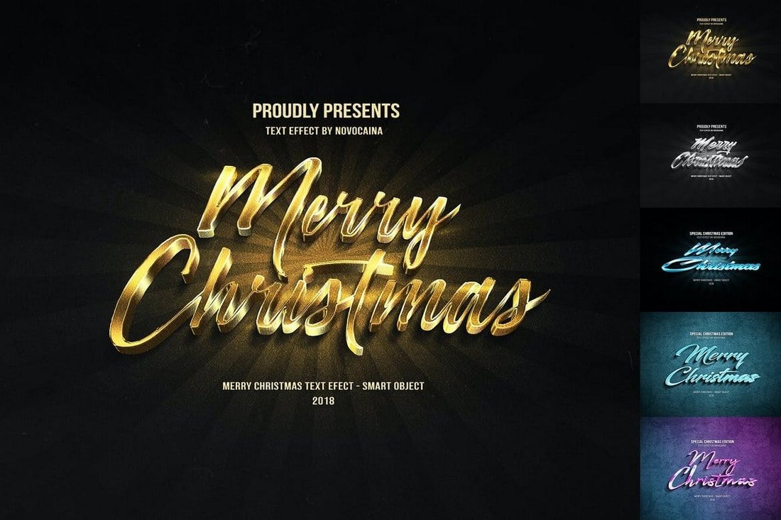 Christmas Photoshop Text Effects