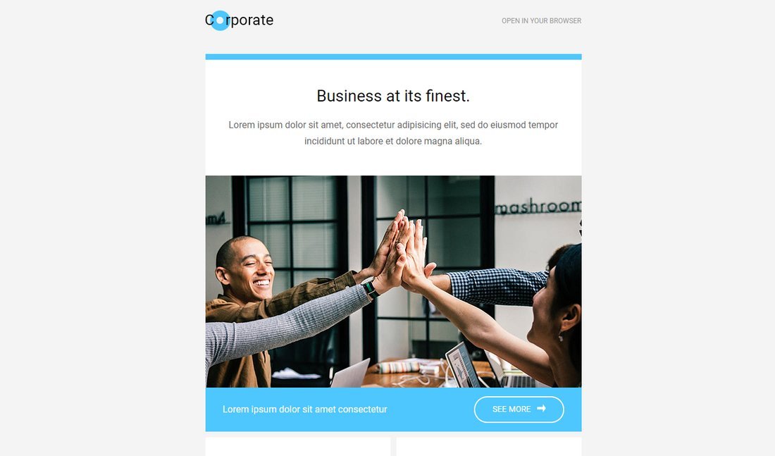 Corporate - Free Business Email Template HTML